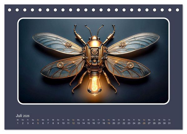Produktbild: Roboterinsekten (Tischkalender 2026 DIN A5 quer), CALVENDO Monatskalender