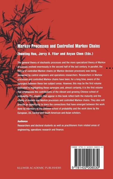 Produktbild: Markov Processes and Controlled Markov Chains