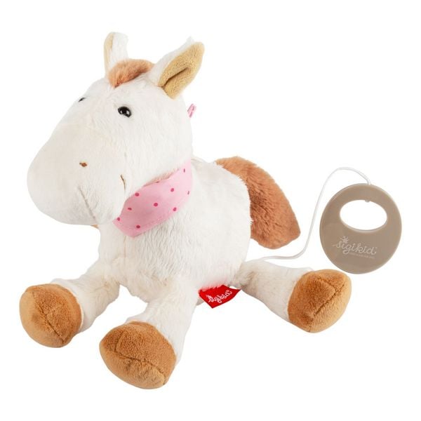 Produktbild: Sigikid 43538 - Baby Spieluhr Pl&uuml;sch-Pferd, Melodie: 3 N&uuml;sse f&uuml;r Aschenbr&ouml;del, 20 cm