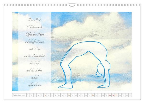 Produktbild: Yoga Elementarkr&auml;fte - Yoga Asanas zu den vier Elementen (Wandkalender 2026 DIN A3 quer), CALVENDO Monatskalender