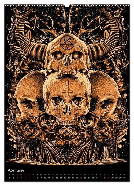 Produktbild: BLOODBOY/DARK ILLUSTRATION (Wandkalender 2026 DIN A2 hoch), CALVENDO Monatskalender