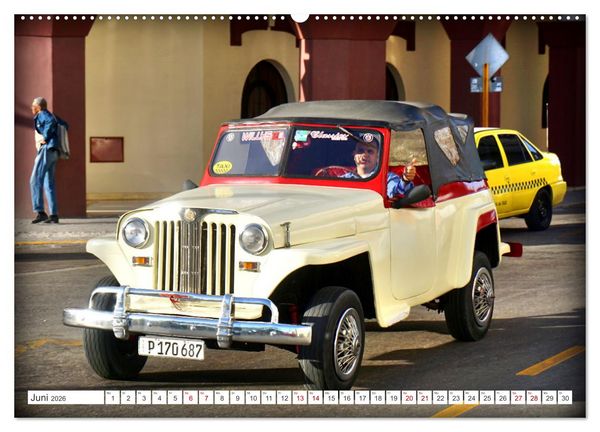 Produktbild: Best of Jeepster - Das Cabrio von Willys-Overland (hochwertiger Premium Wandkalender 2026 DIN A2 quer), Kunstdruck in Hochglanz