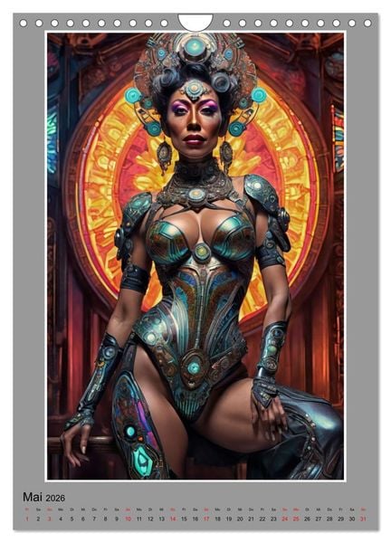 Produktbild: Elegante Cyborgs (Wandkalender 2026 DIN A4 hoch), CALVENDO Monatskalender