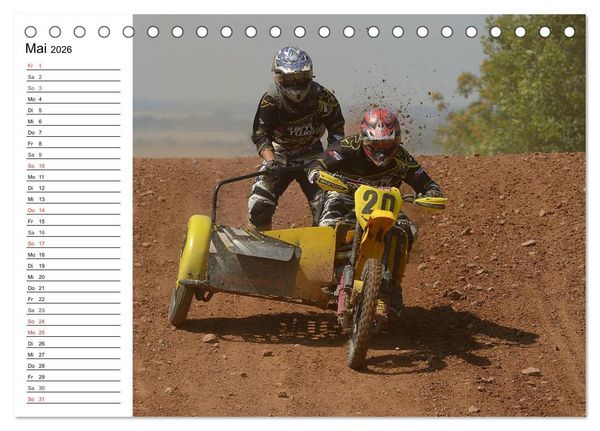 Produktbild: Motocross - Terminplaner (Tischkalender 2026 DIN A5 quer), CALVENDO Monatskalender
