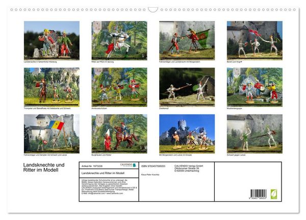 Produktbild: Landsknechte und Ritter im Modell (Wandkalender 2026 DIN A2 quer), CALVENDO Monatskalender