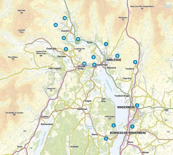 Produktbild: Short Walks in the Lake District: Windermere Ambleside and Grasmere