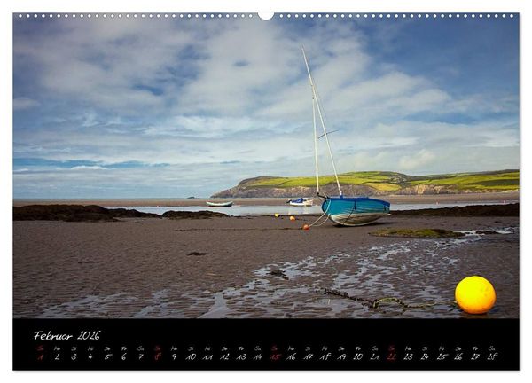 Produktbild: Wales - Pembrokeshire Coast Path (hochwertiger Premium Wandkalender 2026 DIN A2 quer), Kunstdruck in Hochglanz