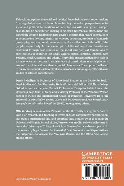Produktbild: Social and Political Foundations of Constitutions