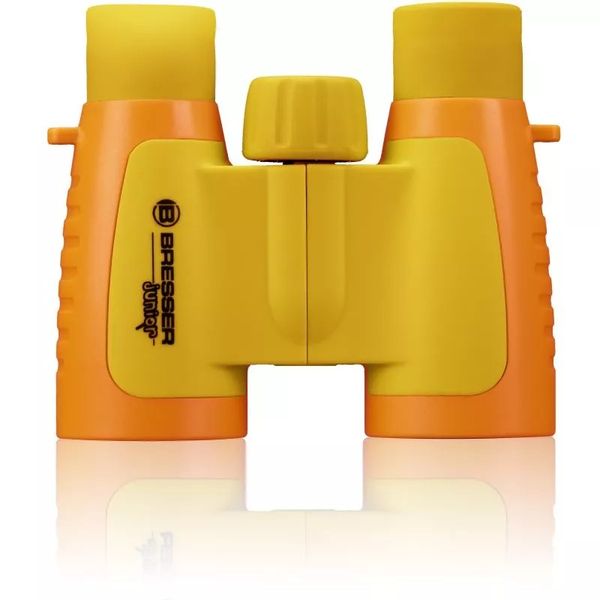 Produktbild: Bresser Junior 8880330 - Kinderfernglas 3x30, 3-fache Vergr&ouml;&szlig;erung, 30mm Objektiv, mit Tasche, Tragriemen und Reinigungstuch, gelb, STEM