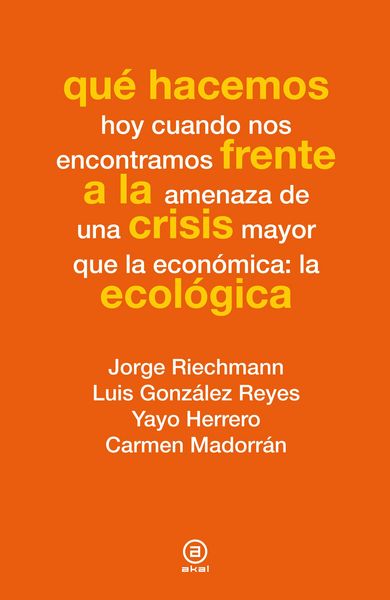 Produktbild: Qu&eacute; hacemos frente a la crisis ecol&oacute;gica