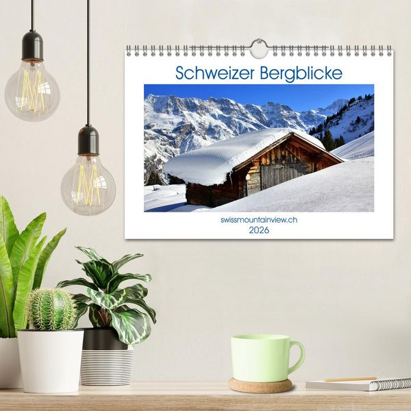 Produktbild: Schweizer Bergblicke (Wandkalender 2026 DIN A4 quer), CALVENDO Monatskalender