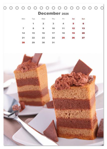 Produktbild: Culinary Creations (Desk Calendar 2026 DIN A5 portrait), CALVENDO 12 Month DeskCalendar