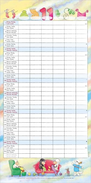 Produktbild: Familienplaner Cartoon 2027