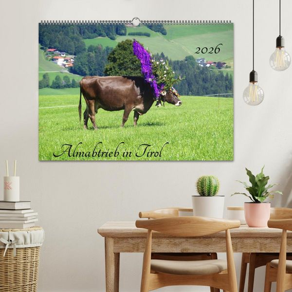 Produktbild: Almabtrieb in Tirol (Wandkalender 2026 DIN A2 quer), CALVENDO Monatskalender