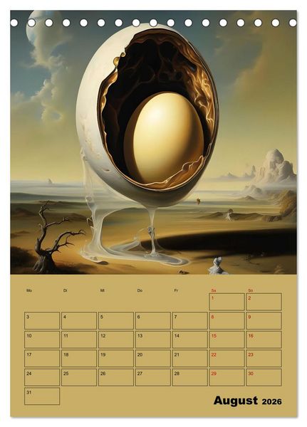 Produktbild: Surreale Fantasiewelten (Tischkalender 2026 DIN A5 hoch), CALVENDO Monatskalender