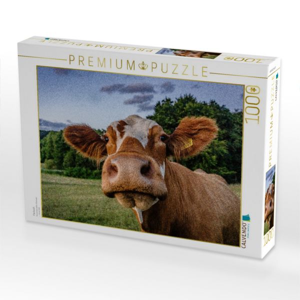 Produktbild: CALVENDO Puzzle Fleckvieh | 1000 Teile Lege-Gr&ouml;&szlig;e 64x48cm Foto-Puzzle f&uuml;r gl&uuml;ckliche Stunden