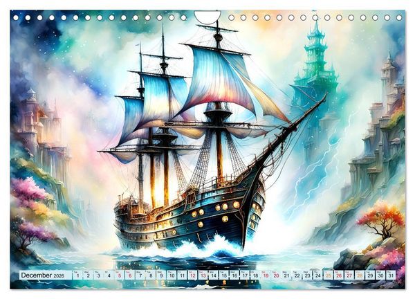 Produktbild: Sail of eternity (Wall Calendar 2026 DIN A4 landscape), CALVENDO 12 Month Wall Calendar