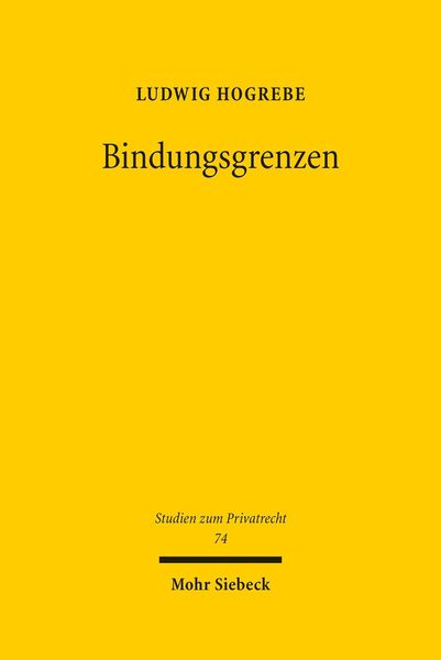 Produktbild: Bindungsgrenzen