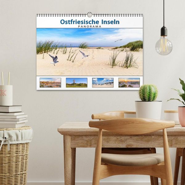 Produktbild: PANORAMA - Ostfriesische Inseln (Wandkalender 2026 DIN A3 quer), CALVENDO Monatskalender