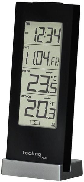 Produktbild: Techno Line WS 9767 Funk-Thermometer Schwarz WS 9767
