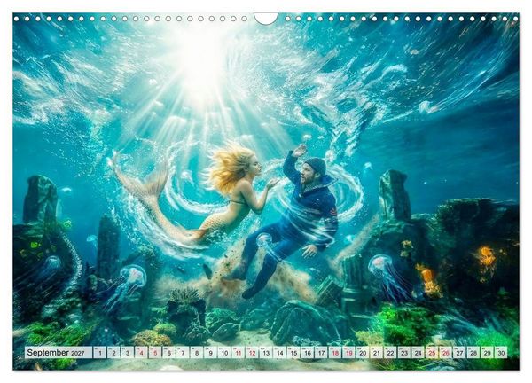 Produktbild: Sirenen - die unheimliche Verlockung (Wandkalender 2027 DIN A3 quer), CALVENDO Monatskalender