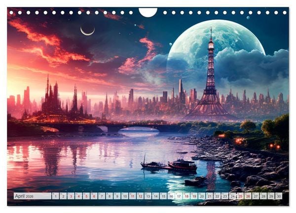 Produktbild: SCIENCE-FICTION Leben auf fernen Planeten (Wandkalender 2026 DIN A4 quer), CALVENDO Monatskalender