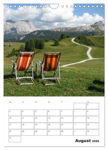 Produktbild: Alta Badia &ndash; Traumlandschaft f&uuml;r Bergsteiger und Wanderer (Wandkalender 2026 DIN A4 hoch), CALVENDO Monatskalender