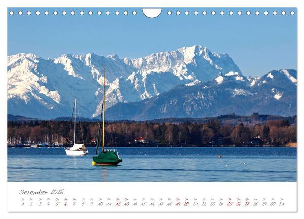 Produktbild: Das F&uuml;nf-Seen-Land Oberbayern (Wandkalender 2026 DIN A4 quer), CALVENDO Monatskalender