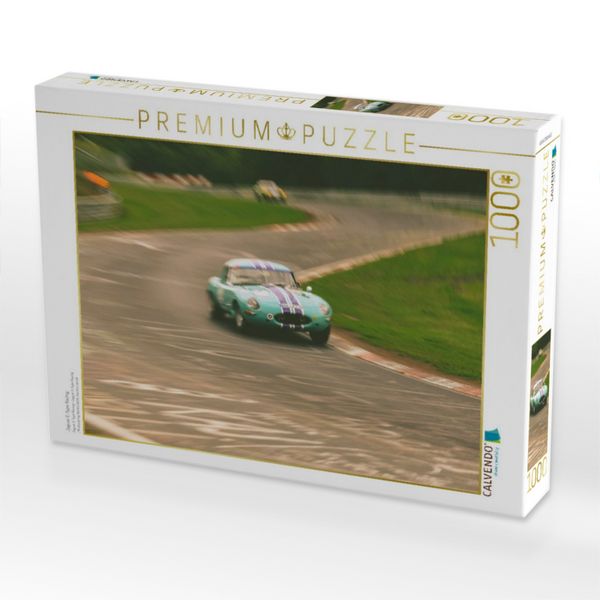 Produktbild: CALVENDO Puzzle Jaguar E-Type Racing | 1000 Teile Lege-Gr&ouml;&szlig;e 64x48cm Foto-Puzzle f&uuml;r gl&uuml;ckliche Stunden