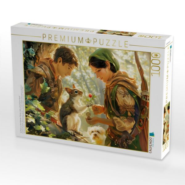 Produktbild: CALVENDO Puzzle Ein Motiv aus dem Kalender "B&uuml;cher, Liebe und ein kleiner Hund" | 1000 Teile Lege-Gr&ouml;&szlig;e 64x48cm Foto-Puzzle f&uuml;r gl&uuml;ckliche Stunden