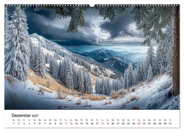 Produktbild: Deutschland - zwischen Bergen und Meeren (hochwertiger Premium Wandkalender 2027 DIN A2 quer), Kunstdruck in Hochglanz