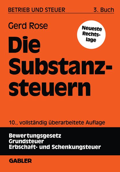 Produktbild: Die Substanzsteuern
