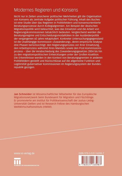 Produktbild: Modernes Regieren und Konsens