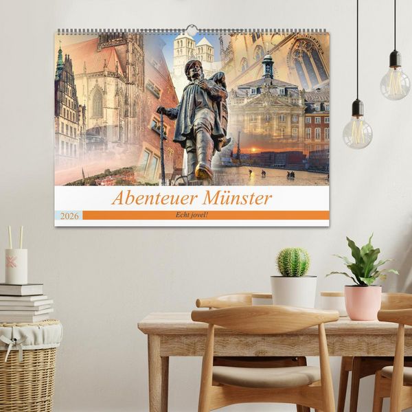 Produktbild: Abenteuer M&uuml;nster - Echt jovel! (Wandkalender 2026 DIN A2 quer), CALVENDO Monatskalender