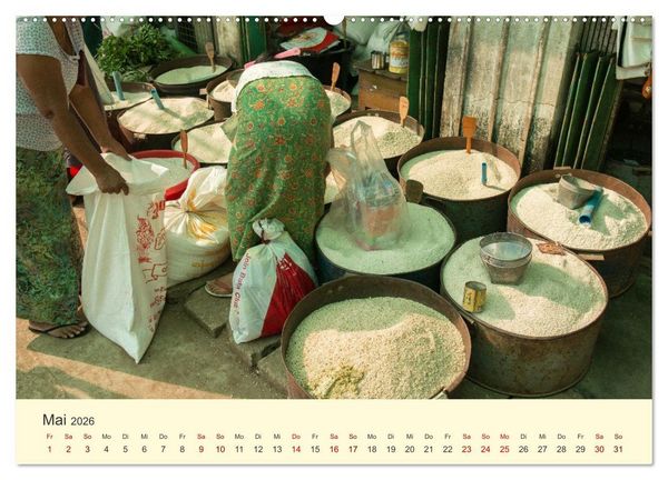 Produktbild: Leben in Myanmar (hochwertiger Premium Wandkalender 2026 DIN A2 quer), Kunstdruck in Hochglanz