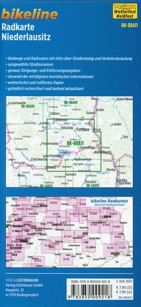 Produktbild: Radkarte Niederlausitz 1:75.000 (RK-BRA11)