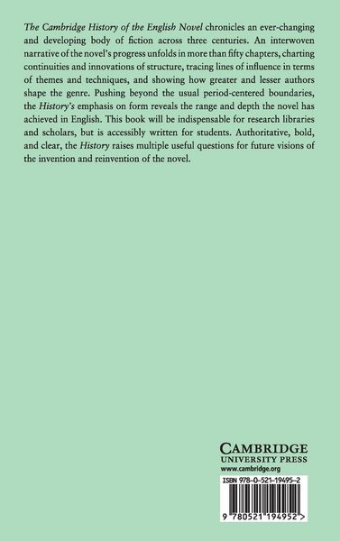 Produktbild: The Cambridge History of the English Novel