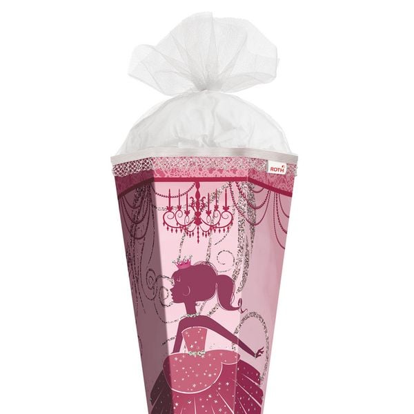 Produktbild: Roth Schult&uuml;te Ballerina Glitter eckig T&uuml;llverschluss R&uuml;schenborte 85cm