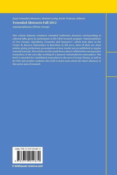 Produktbild: Extended Abstracts Fall 2012