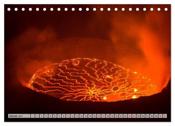 Produktbild: Die sch&ouml;nsten Vulkane Afrikas (Tischkalender 2027 DIN A5 quer), CALVENDO Monatskalender