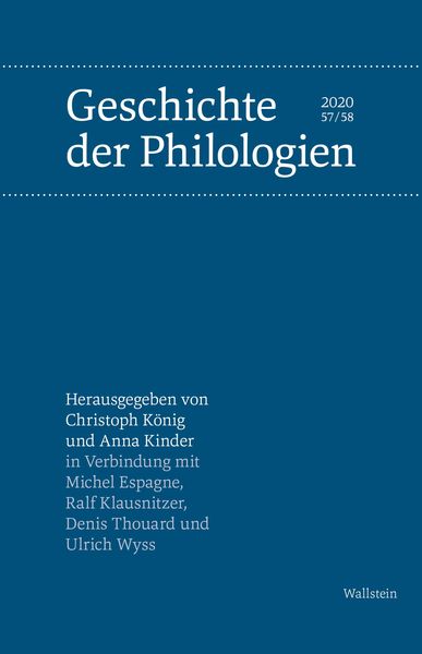 Produktbild: Geschichte der Philologien