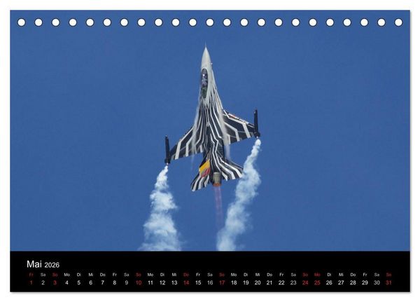 Produktbild: Milit&auml;rflugzeuge 2026 (Tischkalender 2026 DIN A5 quer), CALVENDO Monatskalender