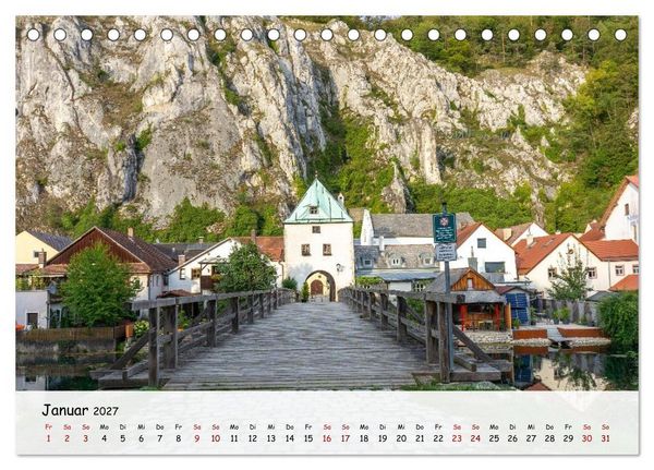 Produktbild: Ein Spaziergang durch Essing im Altm&uuml;hltal (Tischkalender 2027 DIN A5 quer), CALVENDO Monatskalender