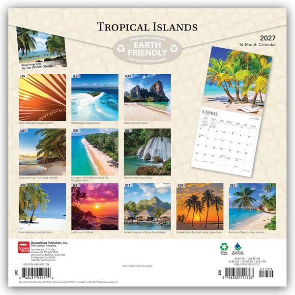 Produktbild: Tropical Islands &ndash; Tropische Inseln 2027 &ndash; 16-Monatskalender