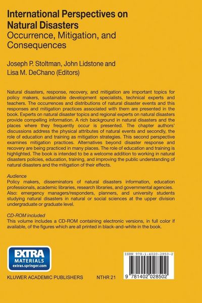 Produktbild: International Perspectives on Natural Disasters: Occurrence, Mitigation, and Consequences
