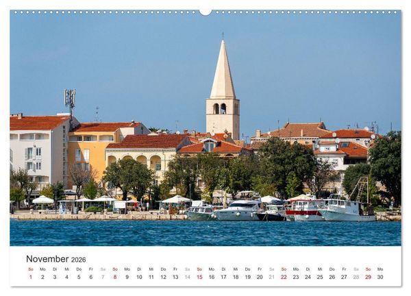Produktbild: Porec Kalender - Die kroatische Stadt an der Adria (hochwertiger Premium Wandkalender 2026 DIN A2 quer), Kunstdruck in Hochglanz