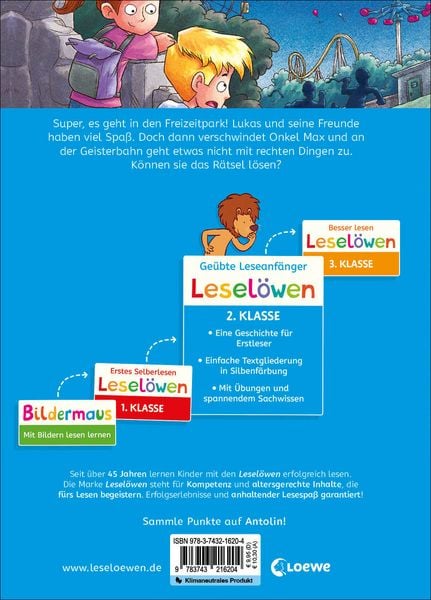 Produktbild: Lesel&ouml;wen 2. Klasse - Alarm! Diebe im Freizeitpark!