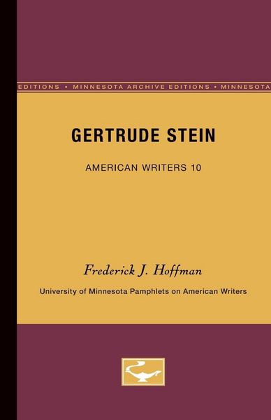 Produktbild: Gertrude Stein - American Writers 10