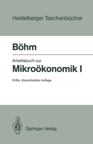 Produktbild: Arbeitsbuch zur Mikro&ouml;konomik I