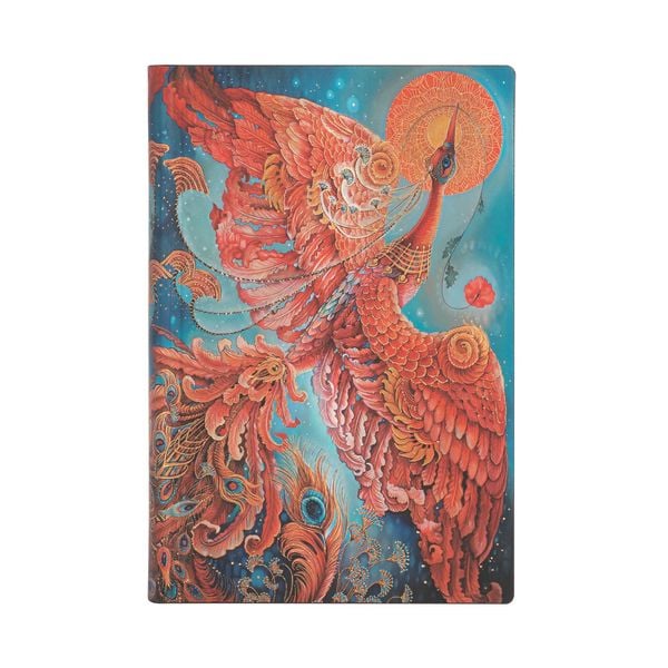 Produktbild: Softcover Notizbuch Feuervogel, Mini, Liniert